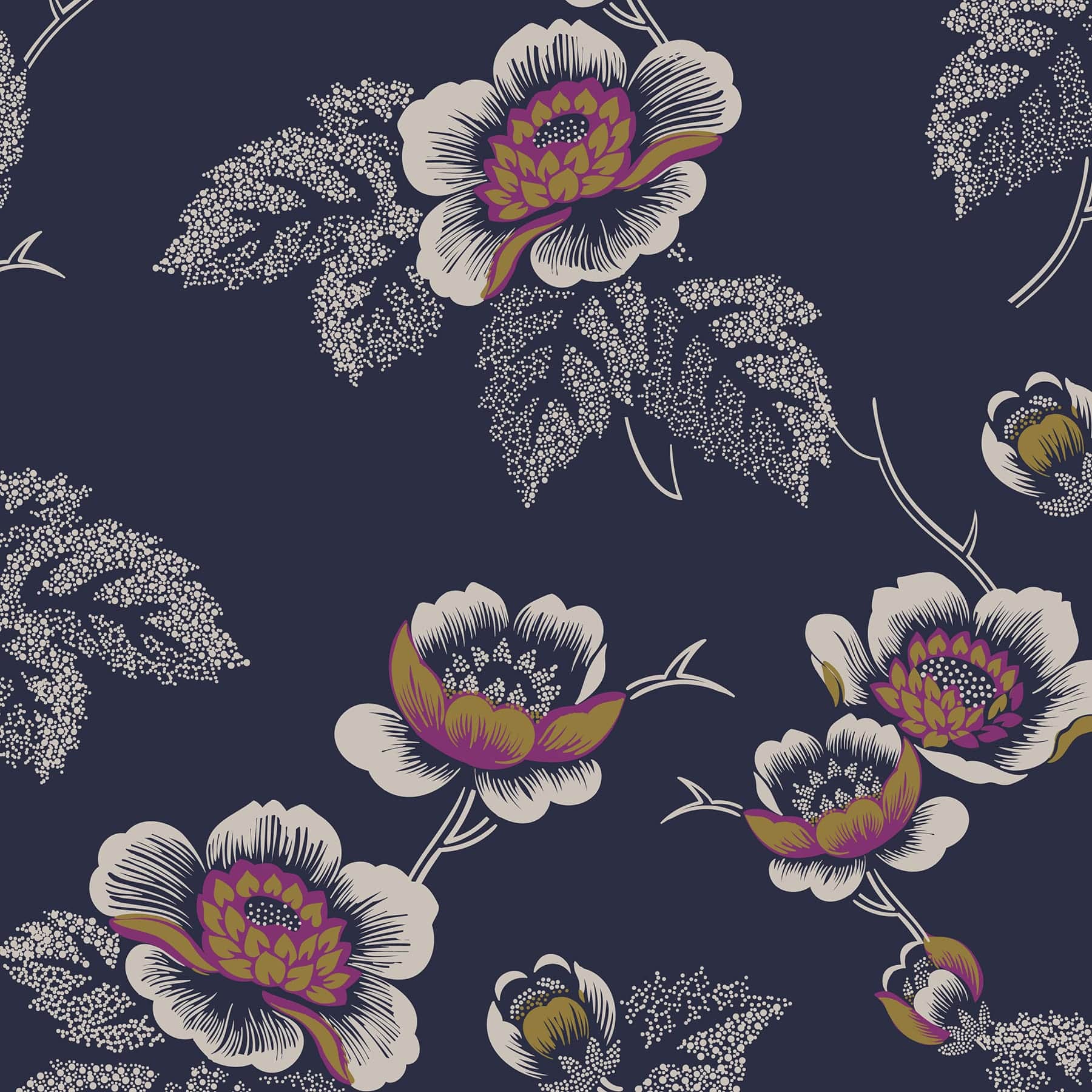 Fabric Journal-Seurat Floral-Image 3-Vera Bradley