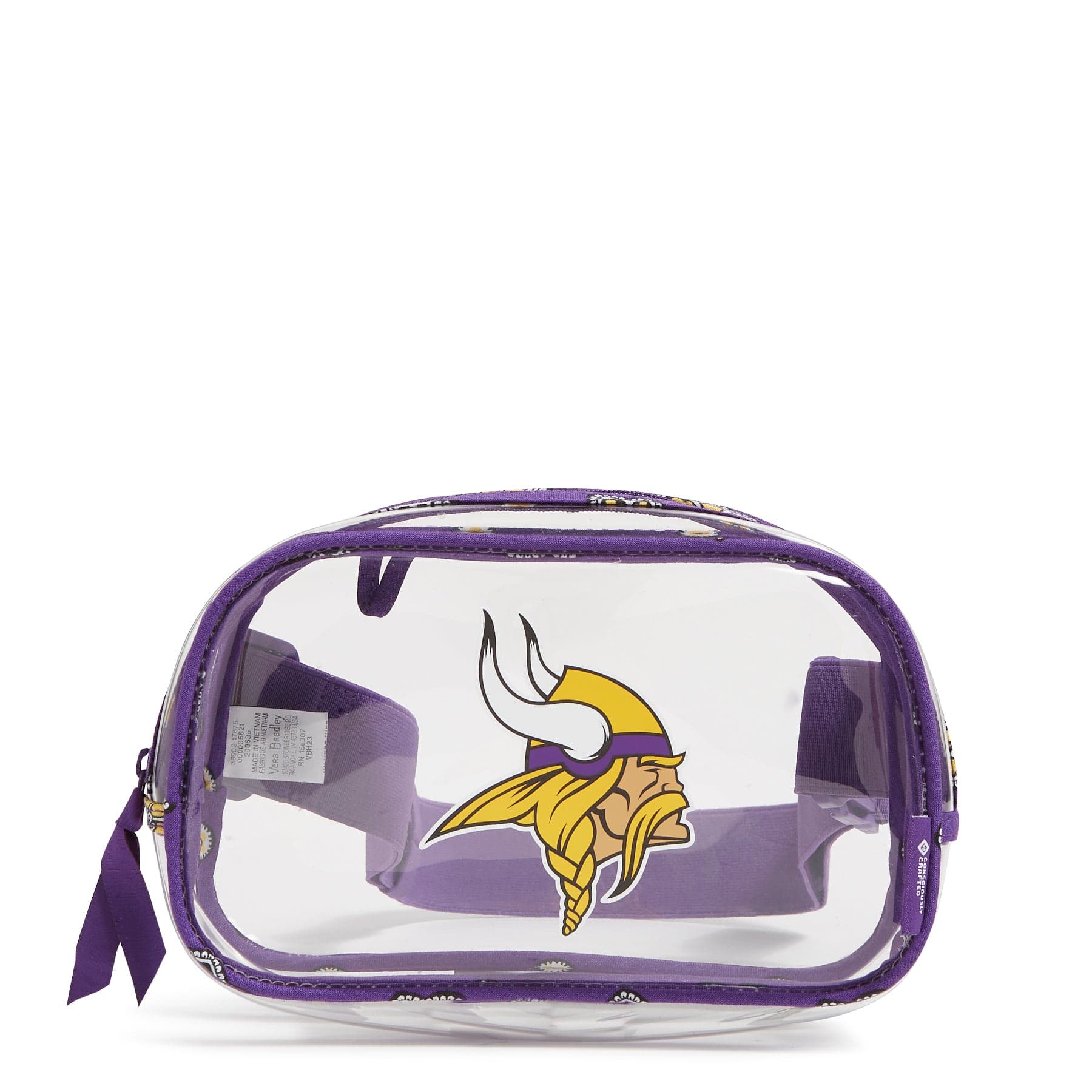 NFL Clear Small Belt Bag-Minnesota Vikings Bandana-Image 1-Vera Bradley